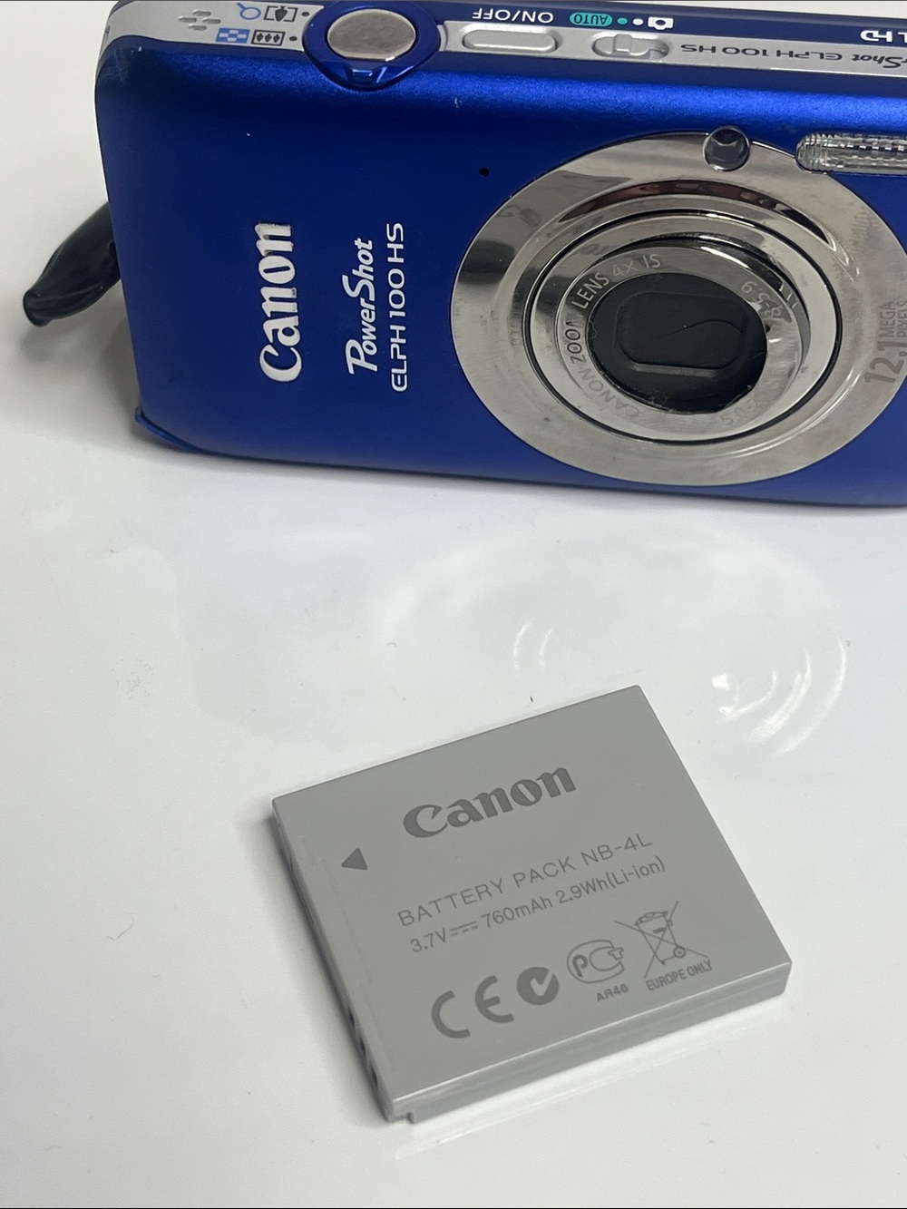 Canon Powershot Elph 100hs Compact Point-and-Shoot Camera in Blue - Picture 6 of 6